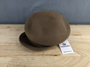 Fadves Womens Brown Newsboy Wool Hat Size Medium - Brand New