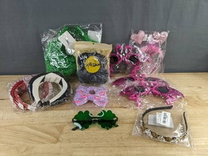 Glasses, Hair Bands, Bows, and Black Hair Ties - Brand New
