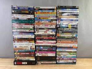 100 DVD Collection - Happy Gilmore, Fight Club, Shrek, Waiting, Mad Men, The West Wing, CSI, Downton Abbey, Etc. C
