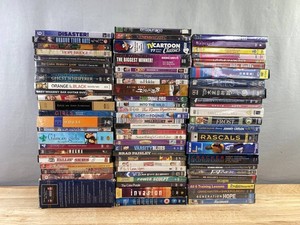 80 DVD Collection - Orange is the New Black, Cartoon Classics, Into the Wild, Brad Paisley, Varsity Blues, Invasion, Gilmore Girls, Fallin Skies, House, Puppy Training, Generation Hope, A Touch of Frost, Etc. C