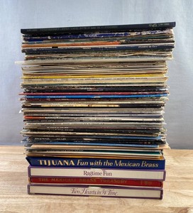80 Vintage Vinyl Record Album Collection - Tchaikovskys Swan Lake, Yes, Sammy Davis Jr., Carnival Fantastico, Chaka Khan, Patti LaBelle, Aretha Franklin, Johnny Rivera, The Jackson 5, Etc. C