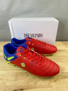 Dream Pairs Mens Soccer Cleats Size 13, Red, Blue, Yellow - Brand New