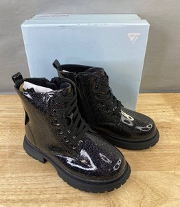 Jabasic Girls Black Glitter Boots Size 13 - Brand New