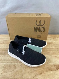 Waco Revitalign Comfort Stretch Wave Womens Shoes Size 6.5, Black & White - Brand New