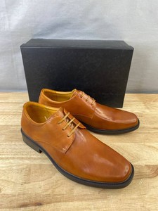 Leelason Leather Oxford Shoes Size Mens 9.5, Brown - Brand New