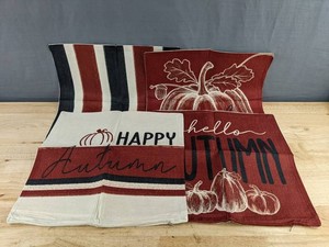 Autumn Throw Pillow Covers 16 Square, 4 Total - Brand New