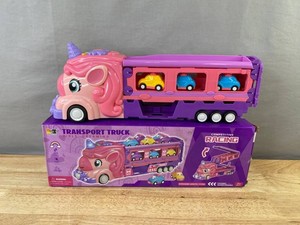 Unicorn Transport Truck With 6 Cars & Extending Ramp