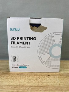 SUNLU 1.75Mm 3D Printing Filament, White & Black, 2 Total - Brand New