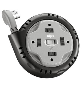 KMC Surge Twist 4 4-Outlet Surge Protector 5 Cord - Brand New