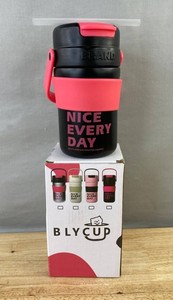 BLYCUP 450mL Tumbler, Black and Pink - Brand New