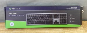 MKE Tech MKE 956 Wireless Office Keyboard, Silver - Brand New