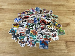 Horse Racing Sticker Assortment, 50 Total - Brand New