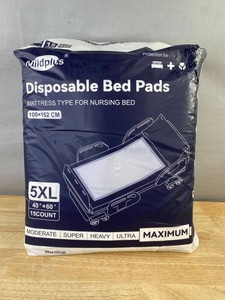Wildplus Disposable Bed Pads 5XL, 40 x 60, 15 Total - Brand New