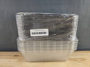Disposable Aluminum Bread Pans With Lids 2 Lb, 30 Total - Brand New
