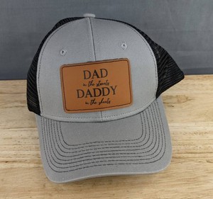 Dad in the Streets Daddy in the Sheets Snapback Hat OSFM, Grey & Black - Brand New
