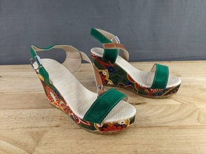 Womens Multicolor Floral Platform Wedge Sandals Size 8.5 - Brand New