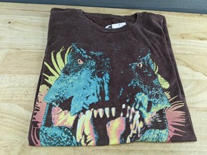 Jurassic Park Dinosaur Graphic T-shirt Size Unisex Adult Small, Brown - Brand New