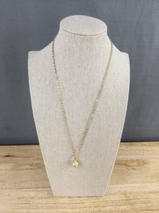 Basketball Pendant Necklace 19 Adjustable, Gold Tone - Brand New