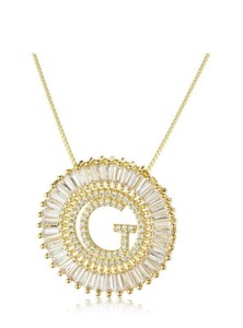 Kelmall Collection G Pendant Necklace 18, Gold - Brand New