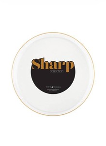 PlasticPro Clear Plates With Gold Rim 5.5, 60 Total - Brand New