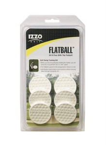 Izzo Golf Flatball Training Aid, 6 Flat Balls - Brand New