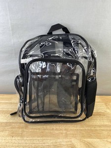 Clear & Black Backpack 16 x 11 x 5 - Brand New