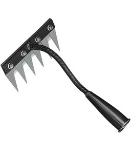 6-Tine Steel Weeding Rake - Brand New
