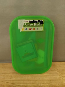Translucent Plastic Pattern Blocks With Activity Cards