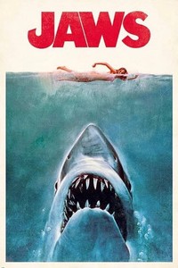 Jaws Movie Canvas Poster 12 x 18 - Brand New