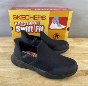 Skechers Equalizer 4.0 Hands Free Shoes Size Mens 9, Black - Brand New