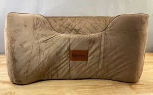 Persure Cloth Enclosed Dog Back Seat Cover 25 x 18 x 12, Cream & Brown - Brand New