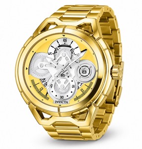 Invicta S1 Rally Mens 44mm Gold Stainless Steel 79013 Watch, $249 Retail - Brand New