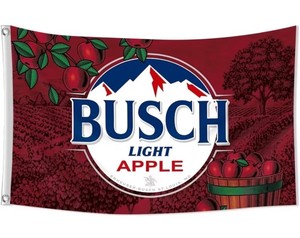 Busch Light Apple 3 x 5 Beer Flag - Brand New