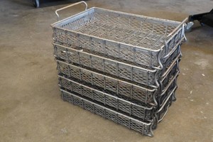 Metal Wire Mesh Parts Cleaning Bins