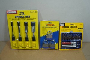 Hobby Knife, Chisel Sets and Padlocks