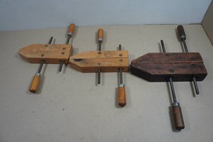 Vintage Wood Screw Clamps