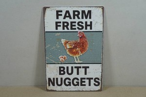 Vintage Style Metal Sign - Butt Nuggets