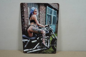 Novelty Metal Sign - Motorcycle