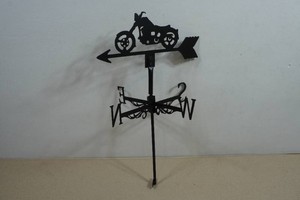 Laser Cut Metal Motorcycle Weather Vane