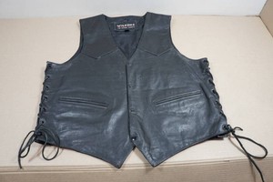 Vintage Wilsons Leather Vest - Large