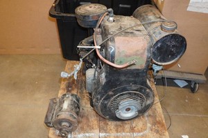 Large Vintage Gas Engine with Electric Start - 8HP