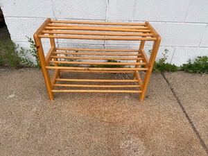 Wood Shoe Rack