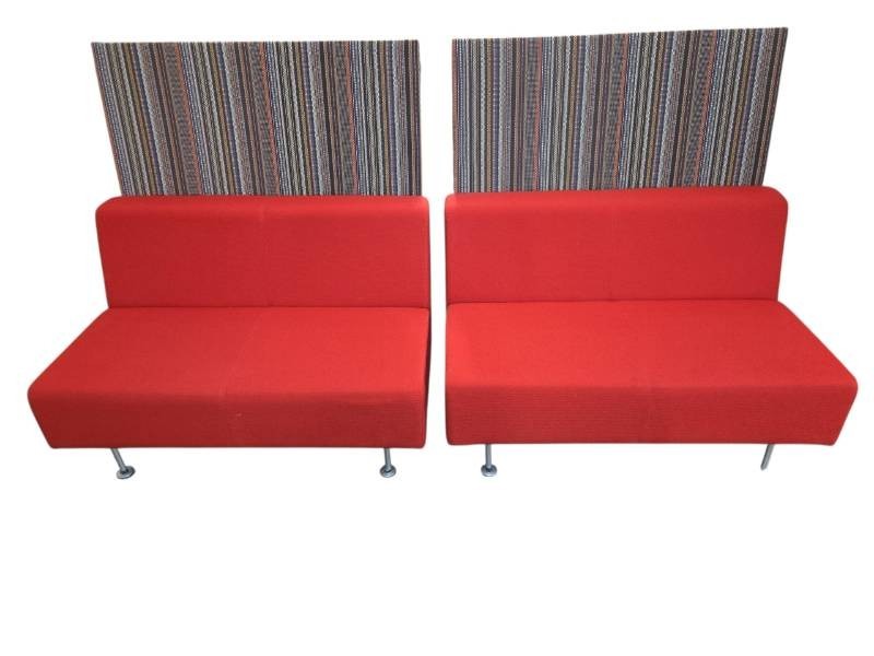 Set of 2 Steelcase privacy benches Retail $1100 each