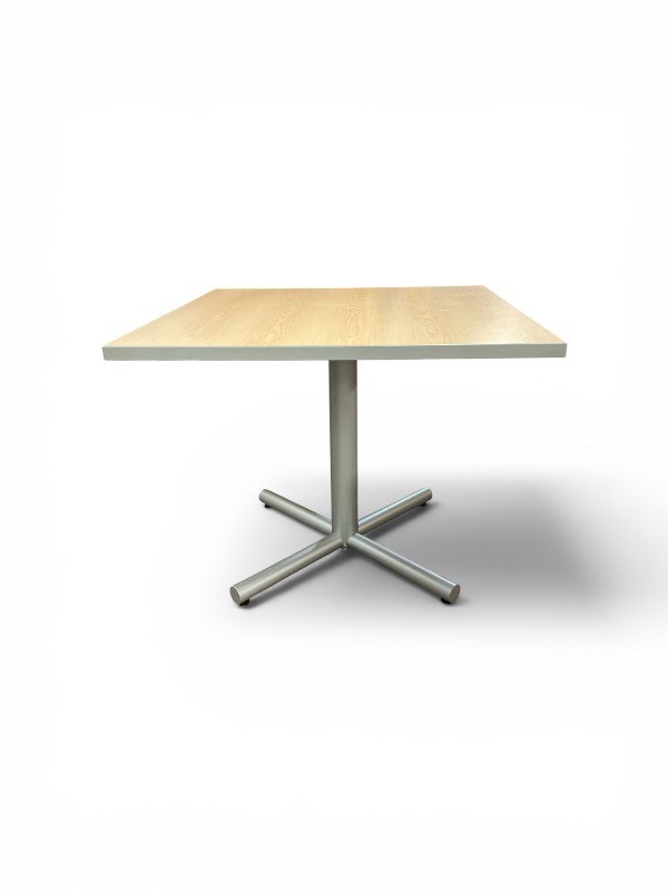 Square Folding Table Wood-Grain Laminate Top
