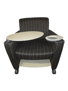 Steelcase Coalesse Sidewalk mobile lounge chair featuring a tablet arm Retail $1371