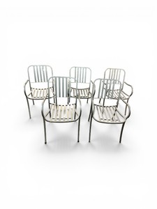 5 Piece Dining Chairs galvanized steel frame