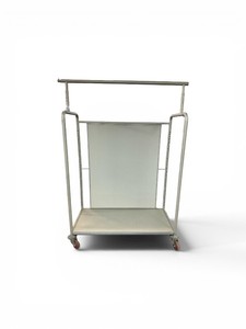 Industrial Garment and Luggage Cart with Solid Base Deck and Top Hanging Bar Retail Retail $1625