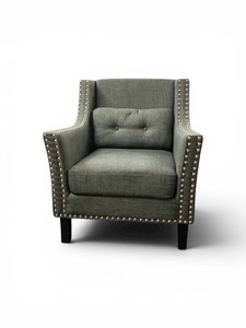 Dark Gray Upholstered Accent Chair