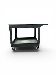 Durable Plastic Utility Cart w two tub shelves Retail $399