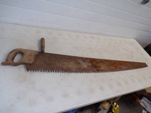 Large Vintage Hand Saw